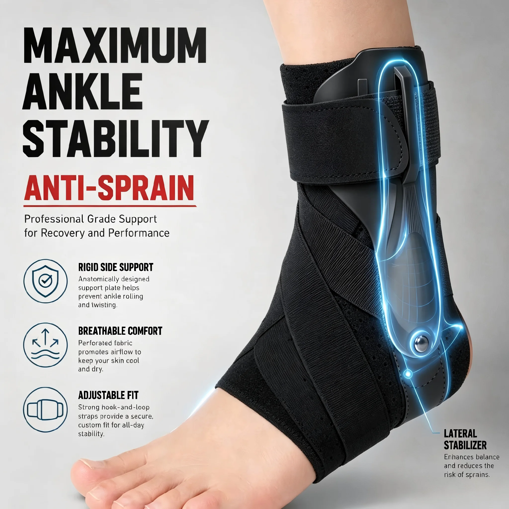 อุปกรณ์พยุงข้อเท้าแบบ 1/2 ชิ้น - Ankle Mobility Band บทวิจารณ์และราคา